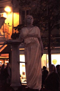 statue vivante romaine